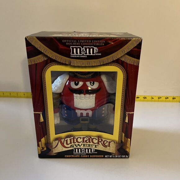 M&M’s M&M Red Nutcracker Sweet Candy Dispenser Limited Edition Holiday NIB - Picture 8 of 8